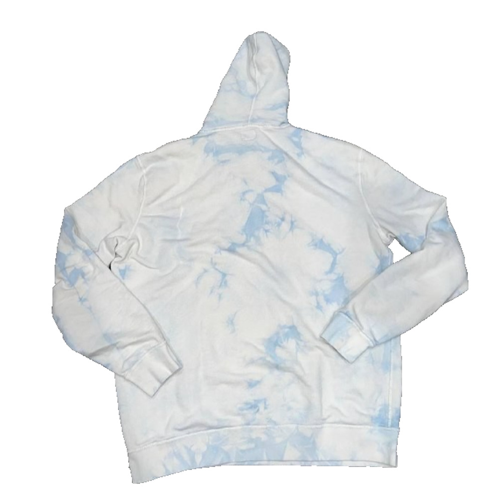 Faherty Hoodie Womens Y2K preppy Large White Tie Dye Pullover A006301 - Picture 7 of 7